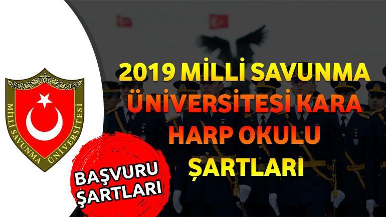 2023 Milli Savunma Üniversitesi Kara Harp Okulu Şartları